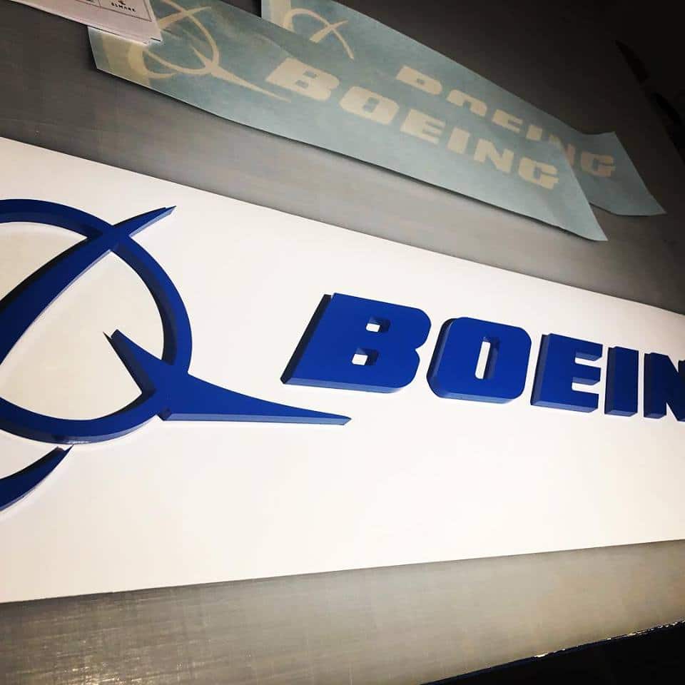 Dimensional Letters - Boeing